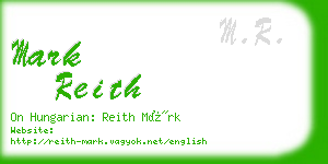 mark reith business card